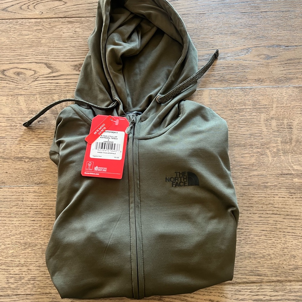 The North Face Forest Green Full-Zip Hoodie